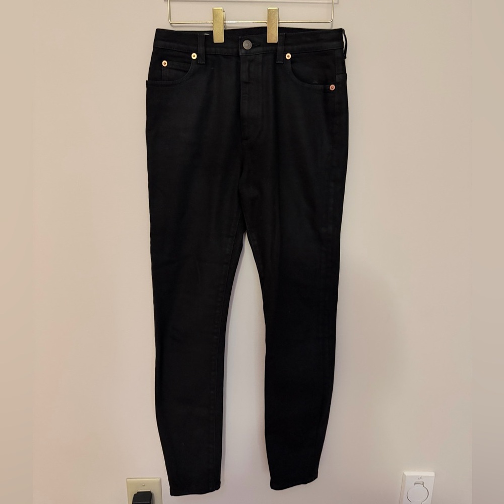 Gucci Shiny Black Denim Skinny Jean- Women’s size 27